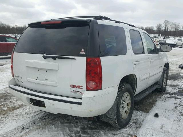 1GKFK13087J112639 - 2007 GMC YUKON WHITE photo 4