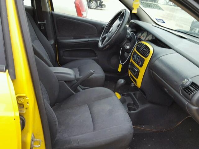 1B3ES56CX2D612265 - 2002 DODGE NEON ES YELLOW photo 5