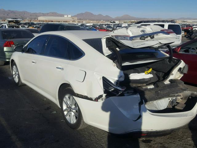 4T1BK1EB8EU097477 - 2014 TOYOTA AVALON BAS WHITE photo 3