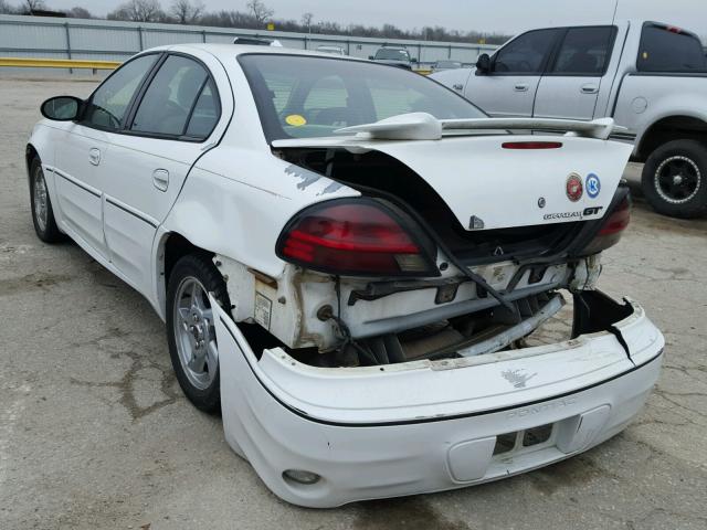 1G2NW52E23M579018 - 2003 PONTIAC GRAND AM G WHITE photo 3