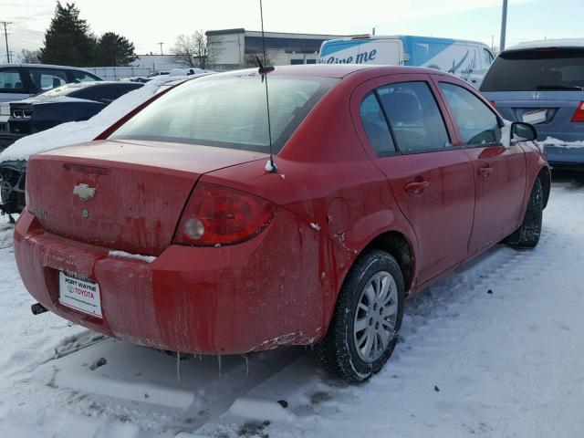 1G1AB5F57A7127344 - 2010 CHEVROLET COBALT LS RED photo 4