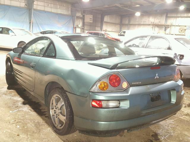 4A3AC44G55E006989 - 2005 MITSUBISHI ECLIPSE GS GREEN photo 3