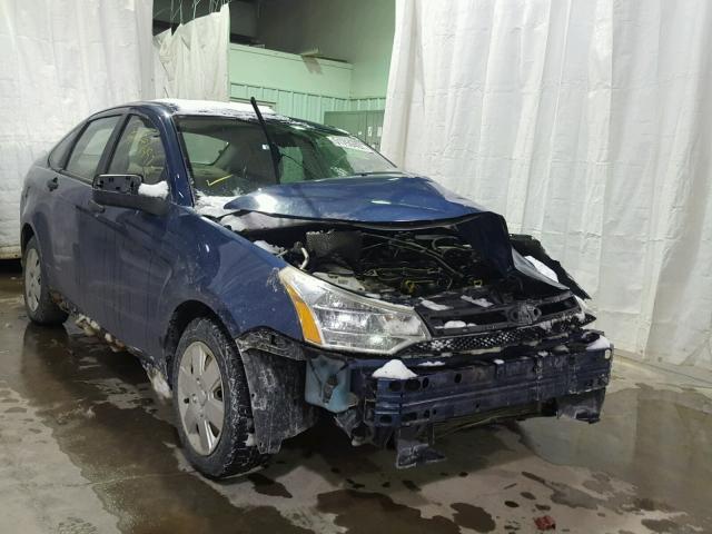 1FAHP34N68W283850 - 2008 FORD FOCUS S/SE BLUE photo 1