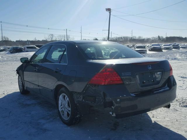 1HGCM56377A139838 - 2007 HONDA ACCORD SE GRAY photo 3