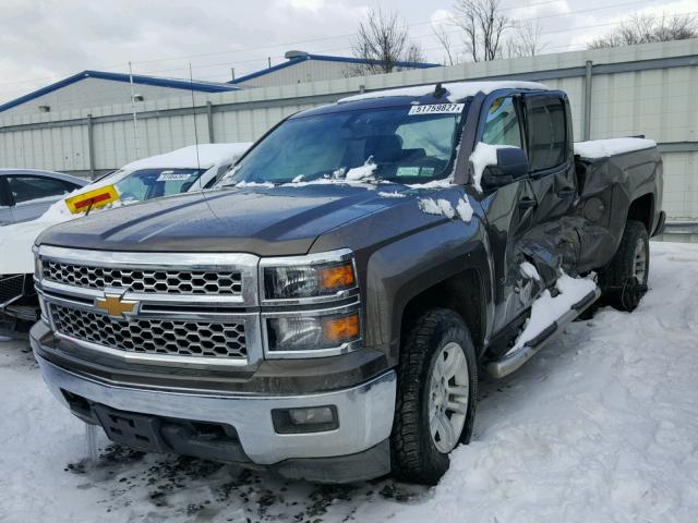 1GCVKREC6EZ380813 - 2014 CHEVROLET SILVERADO BROWN photo 2