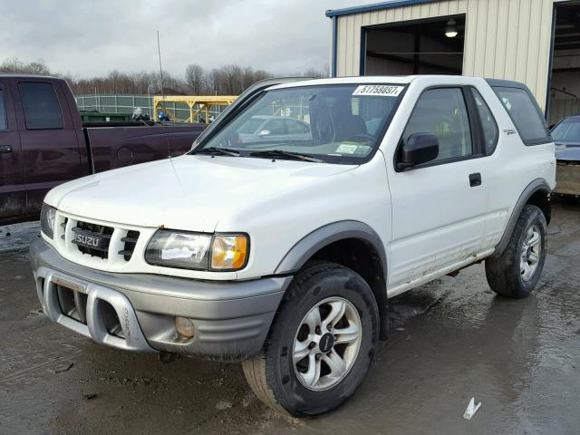 4S2CM57W624318455 - 2002 ISUZU RODEO SPOR WHITE photo 2