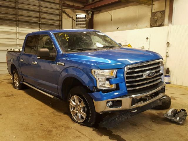 1FTEW1EF2FKD36432 - 2015 FORD F150 SUPER BLUE photo 1