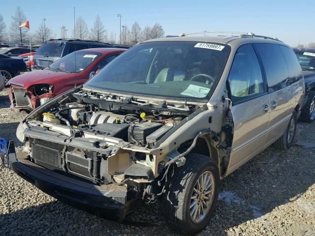 1C4GP64L3YB656324 - 2000 CHRYSLER TOWN & COU GOLD photo 2