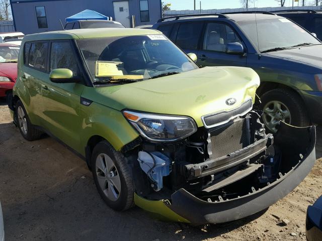 KNDJN2A28E7713843 - 2014 KIA SOUL GREEN photo 1