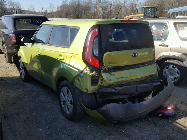 KNDJN2A28E7713843 - 2014 KIA SOUL GREEN photo 3