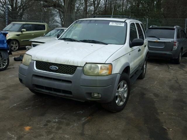 1FMYU04152KB86440 - 2002 FORD ESCAPE XLT WHITE photo 2