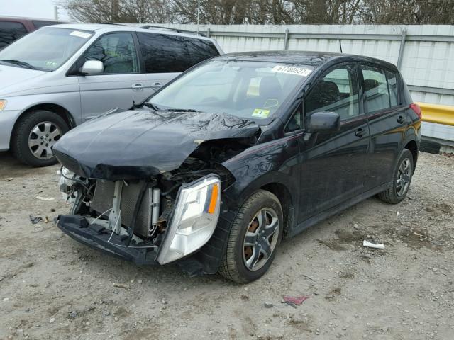 3N1BC1CP1BL459058 - 2011 NISSAN VERSA S BLACK photo 2