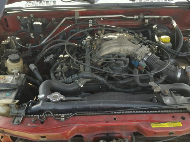 5N1ED28T81C540034 - 2001 NISSAN XTERRA XE RED photo 7