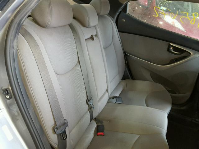 KMHDH4AE4DU714171 - 2013 HYUNDAI ELANTRA GL GRAY photo 6