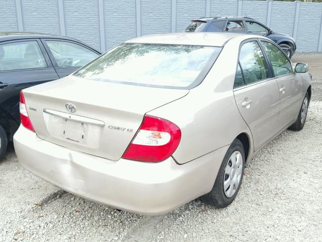 4T1BE32K13U708549 - 2003 TOYOTA CAMRY LE TAN photo 4