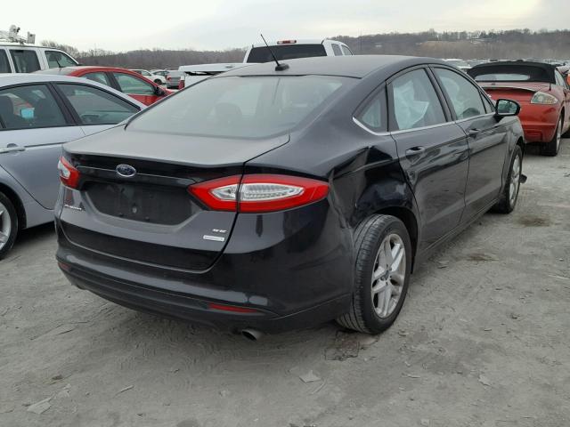 1FA6P0HDXE5376217 - 2014 FORD FUSION SE BLACK photo 4