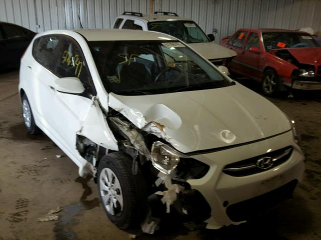 KMHCT5AE5FU201224 - 2015 HYUNDAI ACCENT GS WHITE photo 1