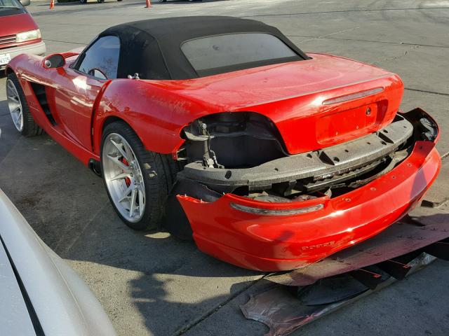 1B3JZ65Z74V100076 - 2004 DODGE VIPER SRT- RED photo 3