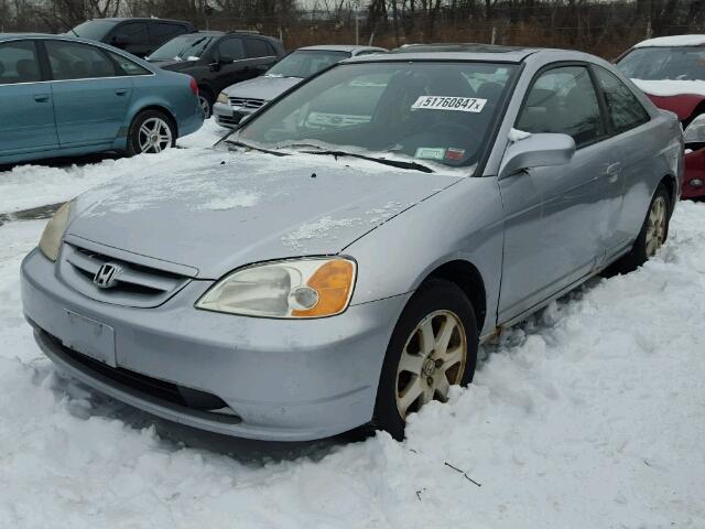 1HGEM229X3L028149 - 2003 HONDA CIVIC EX ვერცხლისფერი ფოტო 2