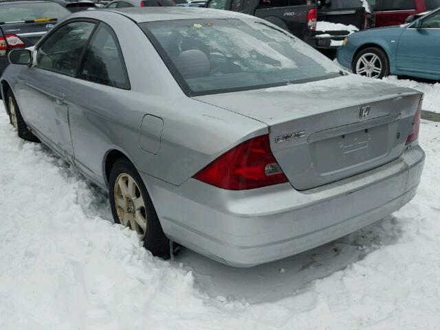 1HGEM229X3L028149 - 2003 HONDA CIVIC EX ვერცხლისფერი ფოტო 3