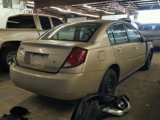 1G8AJ52F14Z125827 - 2004 SATURN ION LEVEL GOLD photo 4