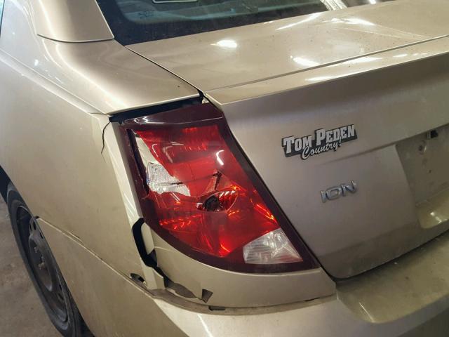 1G8AJ52F14Z125827 - 2004 SATURN ION LEVEL GOLD photo 9