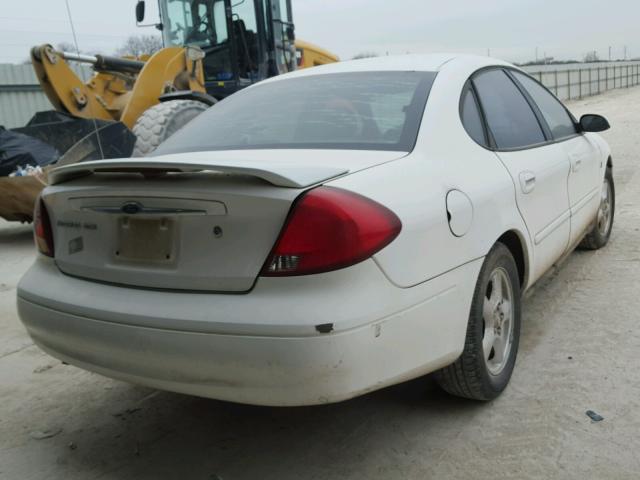 1FAFP55232G214431 - 2002 FORD TAURUS SES WHITE photo 4