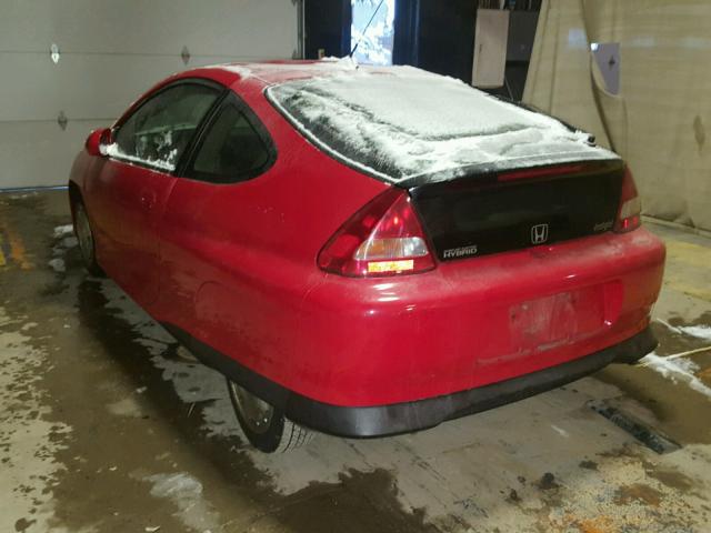 JHMZE14725S000422 - 2005 HONDA INSIGHT RED photo 3