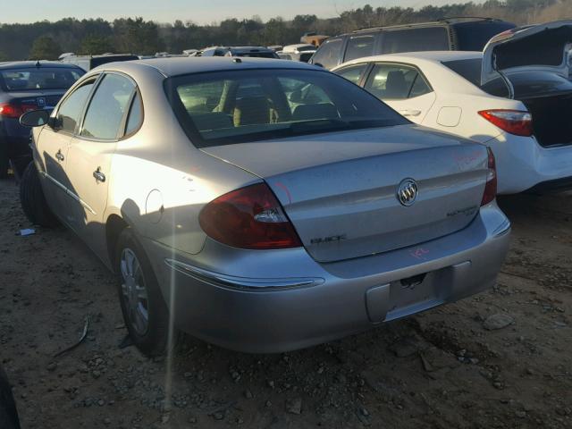 2G4WC582381134453 - 2008 BUICK LACROSSE C SILVER photo 3