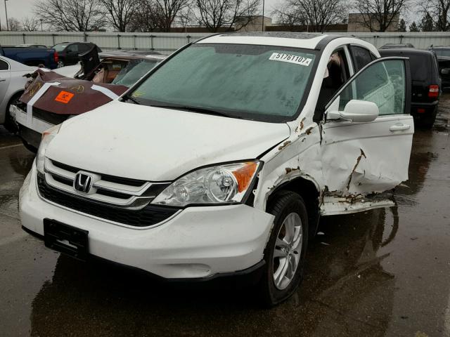 5J6RE4H70BL052872 - 2011 HONDA CR-V EXL WHITE photo 2