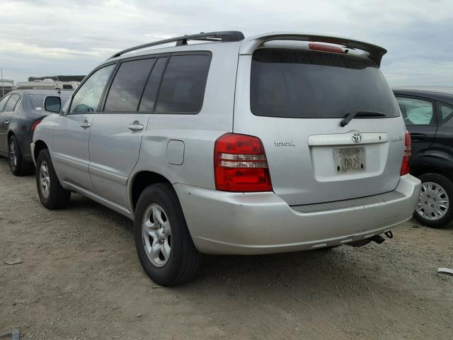 JTEGD21A920037942 - 2002 TOYOTA HIGHLANDER SILVER photo 3