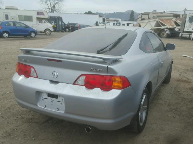 JH4DC54814S007330 - 2004 ACURA RSX SILVER photo 4