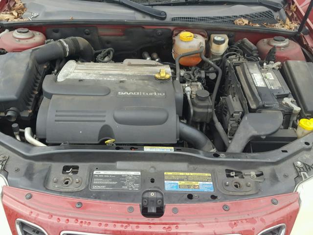 YS3FD79YX66101674 - 2006 SAAB 9-3 BASE RED photo 7