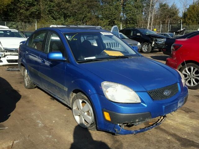 KNADE123276277379 - 2007 KIA RIO BASE BLUE photo 1