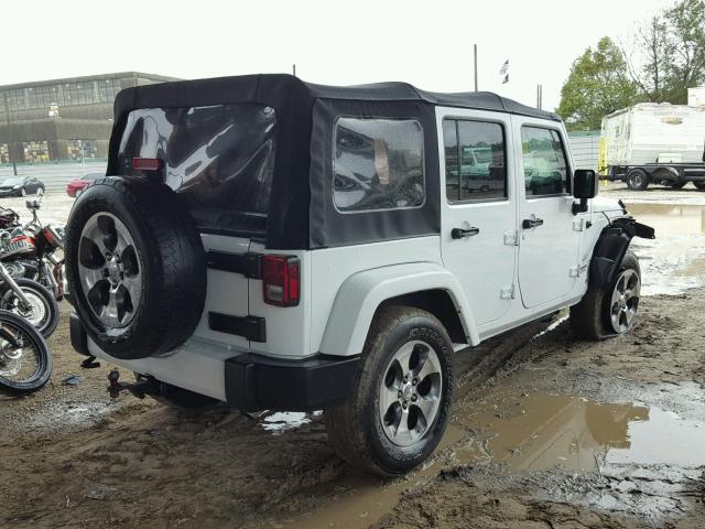 1C4BJWEG5GL149432 - 2016 JEEP WRANGLER U WHITE photo 4