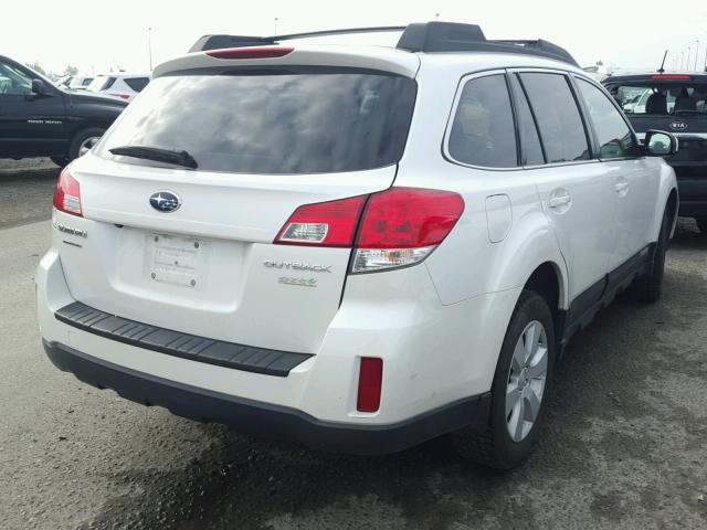 4S4BRBGC9C3234873 - 2012 SUBARU OUTBACK 2. WHITE photo 4