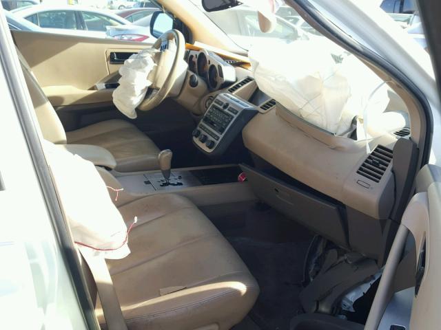 JN8AZ08W74W325268 - 2004 NISSAN MURANO SL WHITE photo 5