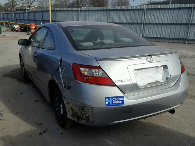 2HGFG12689H535892 - 2009 HONDA CIVIC LX SILVER photo 3