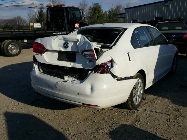 3VW2K7AJ7CM384442 - 2012 VOLKSWAGEN JETTA BASE თეთრი ფოტო 4