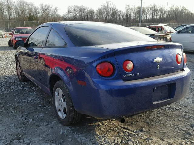 1G1AK15FX67846534 - 2006 CHEVROLET COBALT LS BLUE photo 3