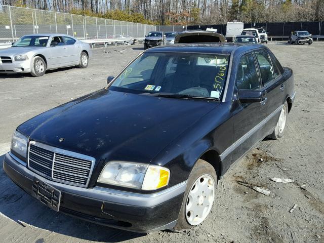 WDBHA22E3RF062599 - 1994 MERCEDES-BENZ C 220 BLACK photo 2