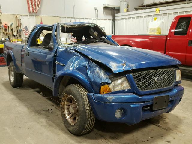 1FTYR14E01TA77343 - 2001 FORD RANGER SUP BLUE photo 1