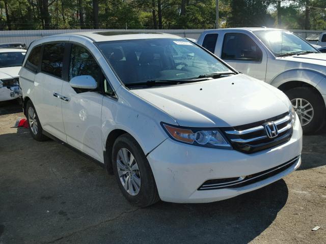 5FNRL5H61EB110228 - 2014 HONDA ODYSSEY EX WHITE photo 1