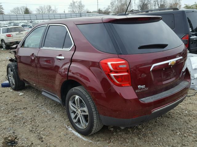 2GNALDEK4H1547664 - 2017 CHEVROLET EQUINOX PR BURGUNDY photo 3