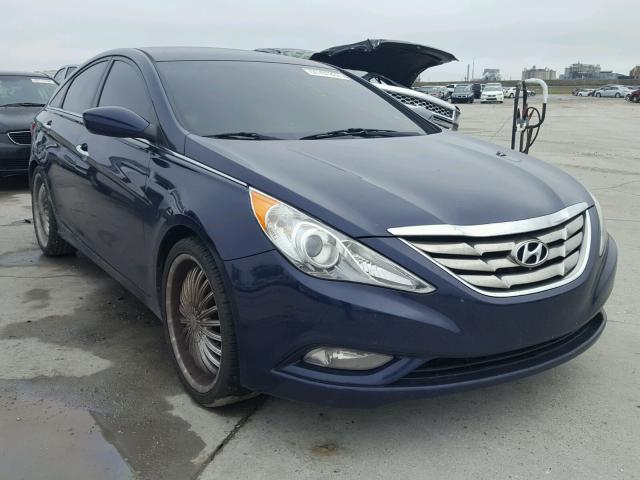 5NPEC4AC4DH630755 - 2013 HYUNDAI SONATA SE BLUE photo 1