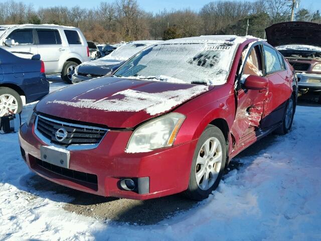 1N4BA41E37C806792 - 2007 NISSAN MAXIMA SE MAROON photo 2