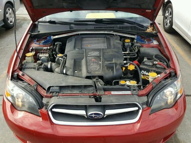 4S3BP676154326469 - 2005 SUBARU LEGACY GT RED photo 7