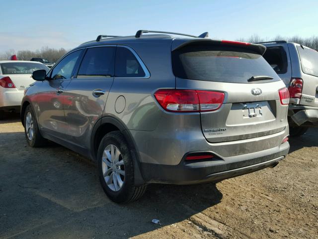 5XYPGDA30HG331421 - 2017 KIA SORENTO LX CHARCOAL photo 3