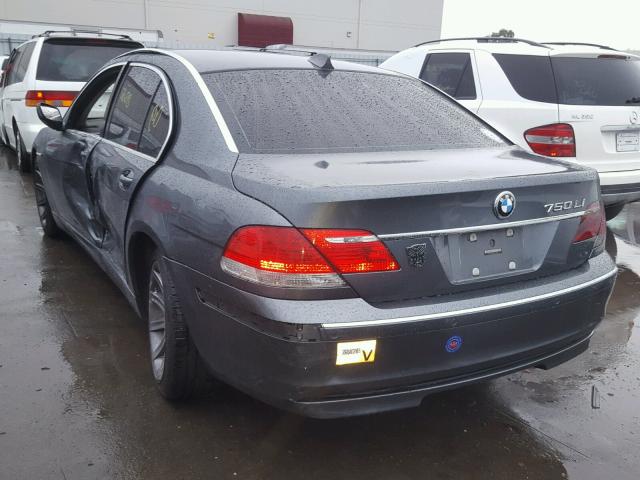 WBAHN83566DT25180 - 2006 BMW 750 LI GRAY photo 3