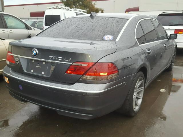 WBAHN83566DT25180 - 2006 BMW 750 LI GRAY photo 4